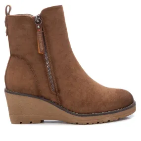 Women's Suede Booties In Camel Comfortable Style
