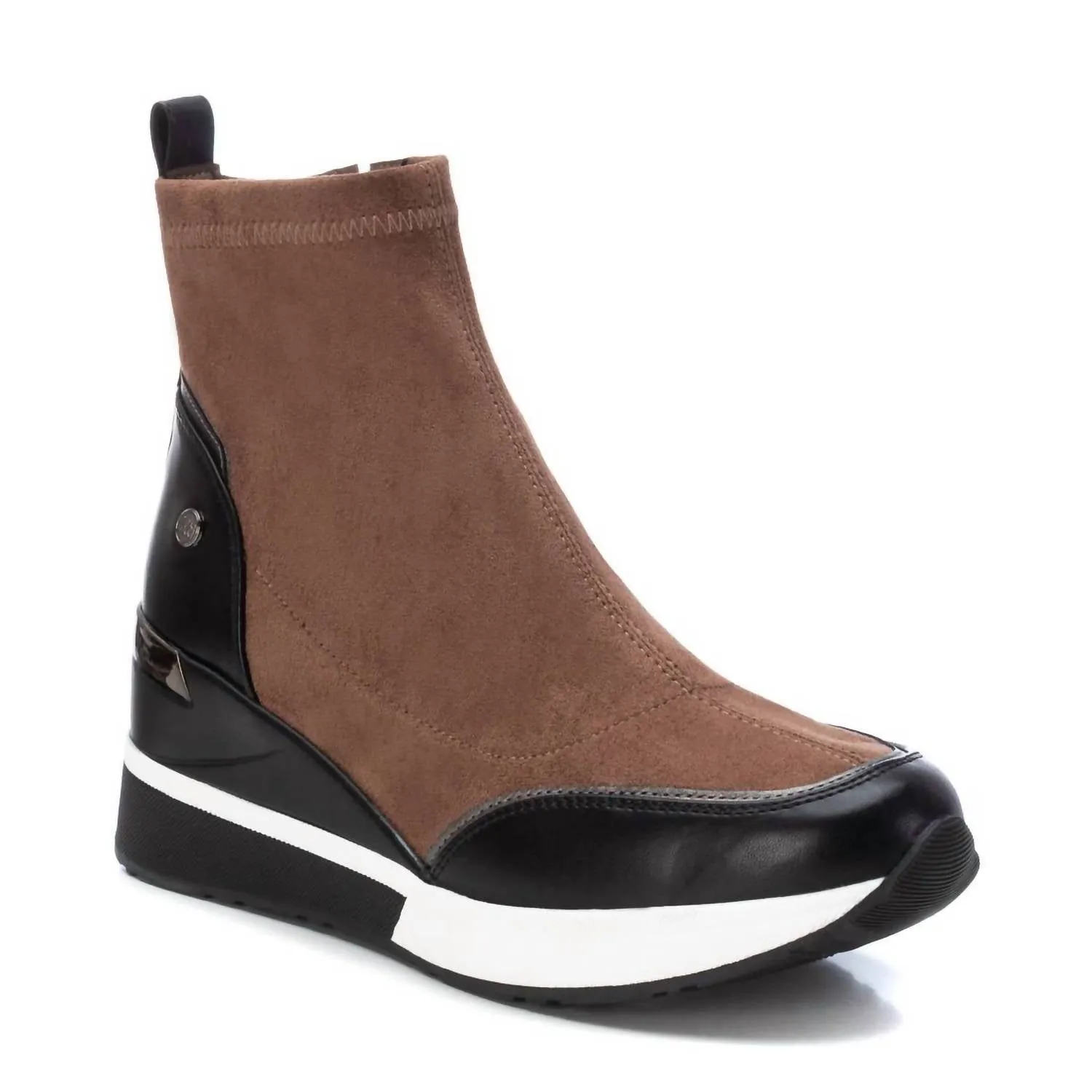 Daily Movement Hiking Essential Women's Suede Wedge Booties In Brown