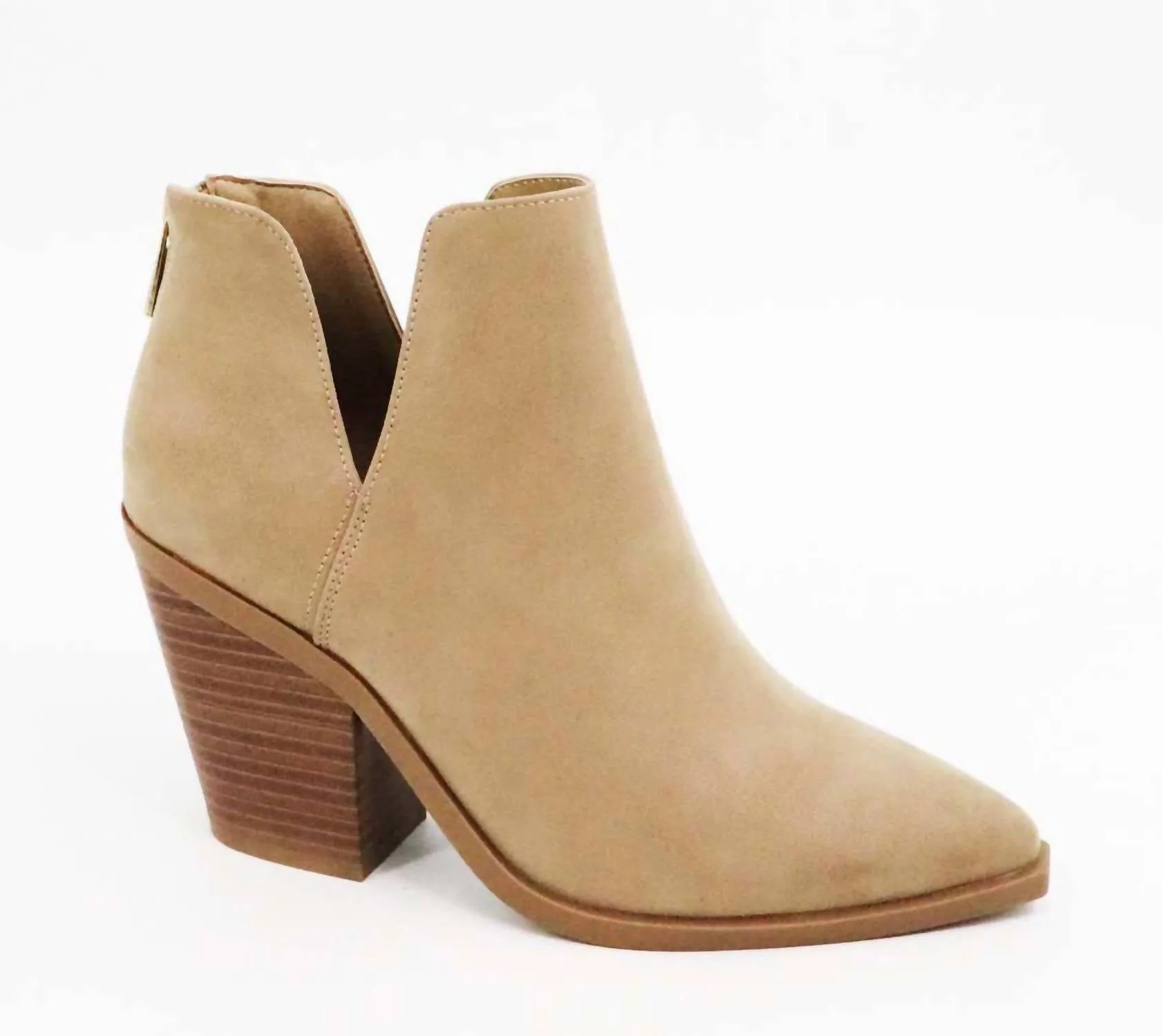 Dream Walk Women's This Kind Of Girl Ankle Booties In Light Taupe