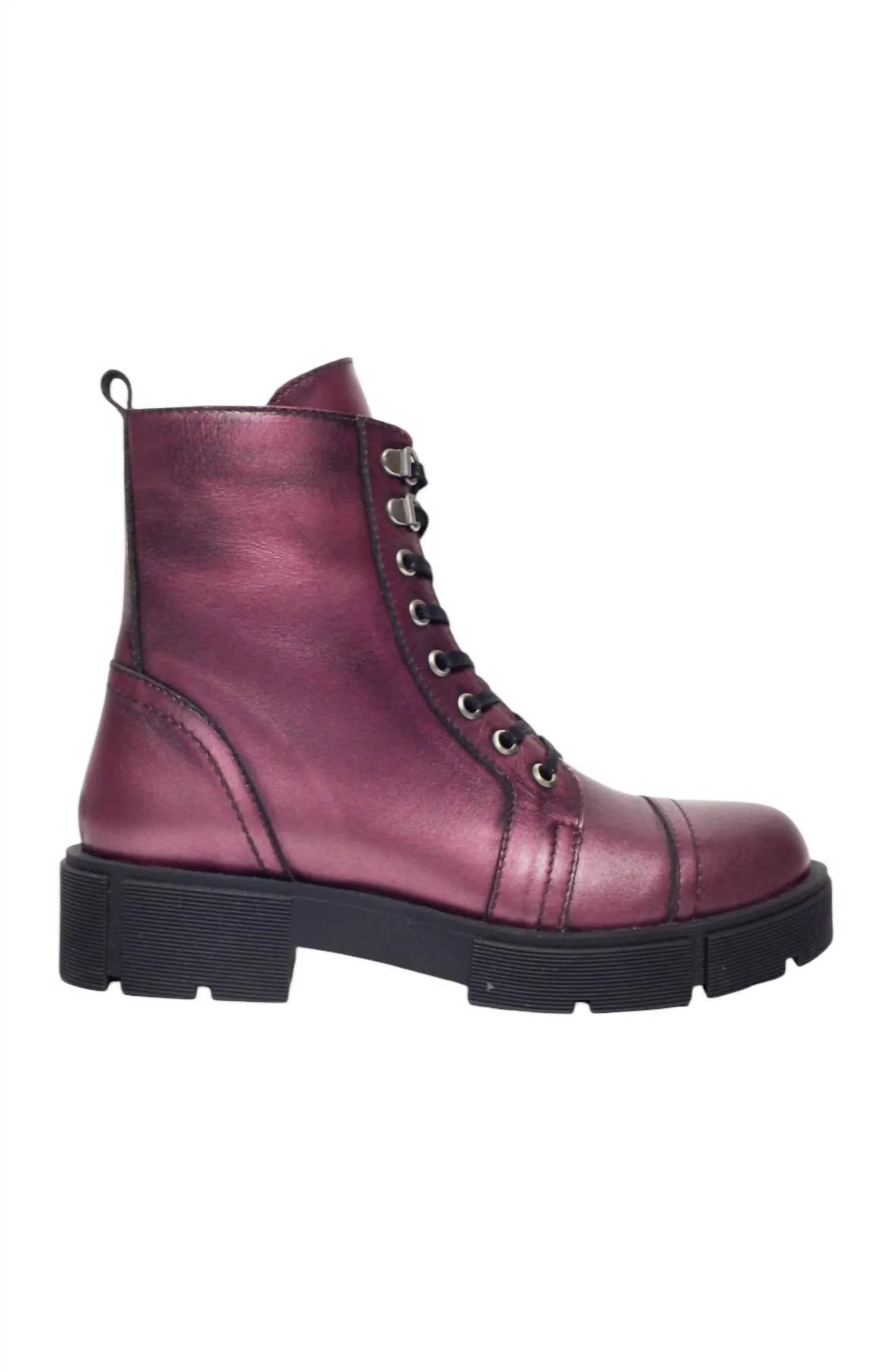 Waterproof Morning Walk Women's Tigar 02 Lug Sole Bootie In Bordeaux