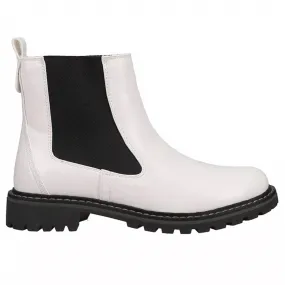 Durable Grip Clean Cut Women's To Be Honest Boots In White/black