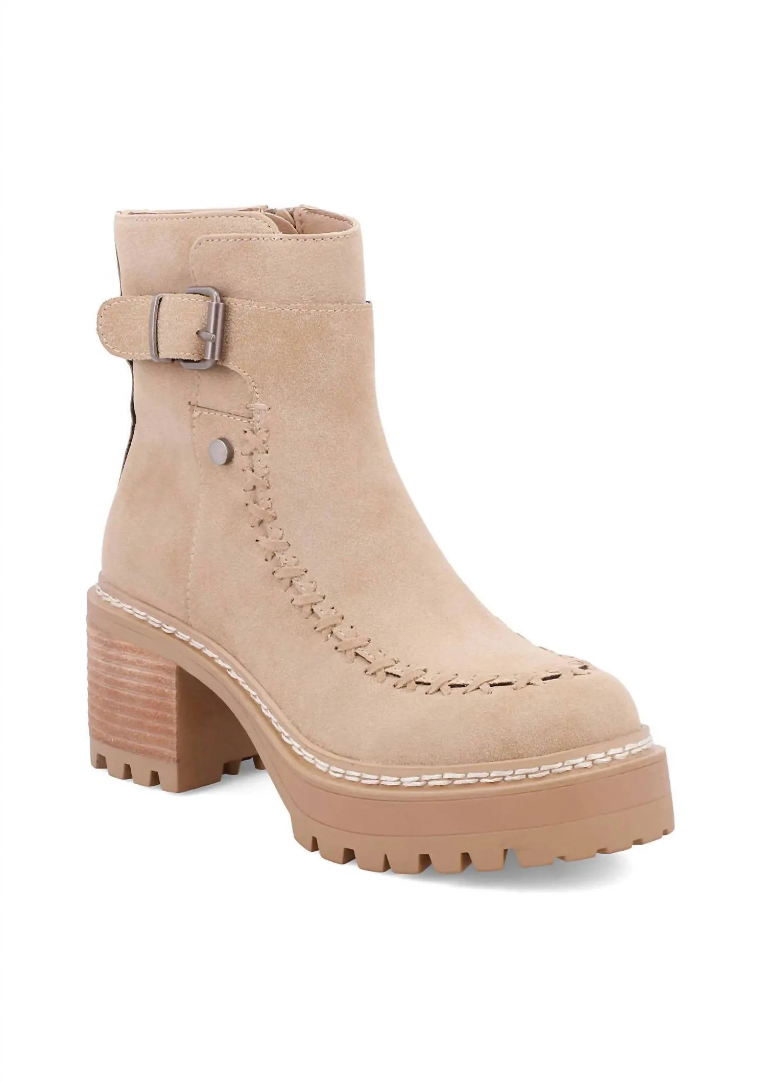 Snow Storm Breathable Women's Toula Platform Bootie In Sand Ambers