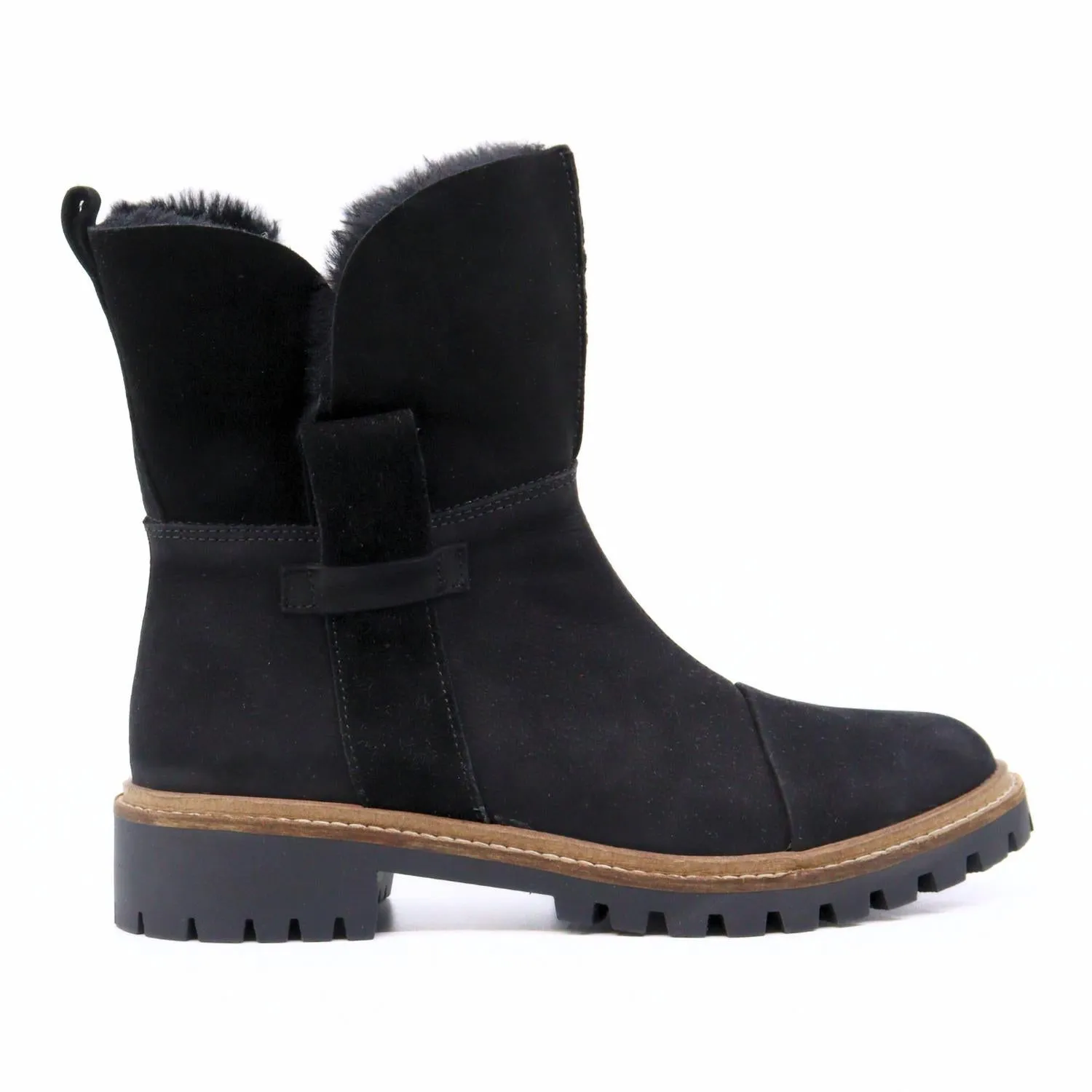 Women's Walker Boots In Black synthetic leather