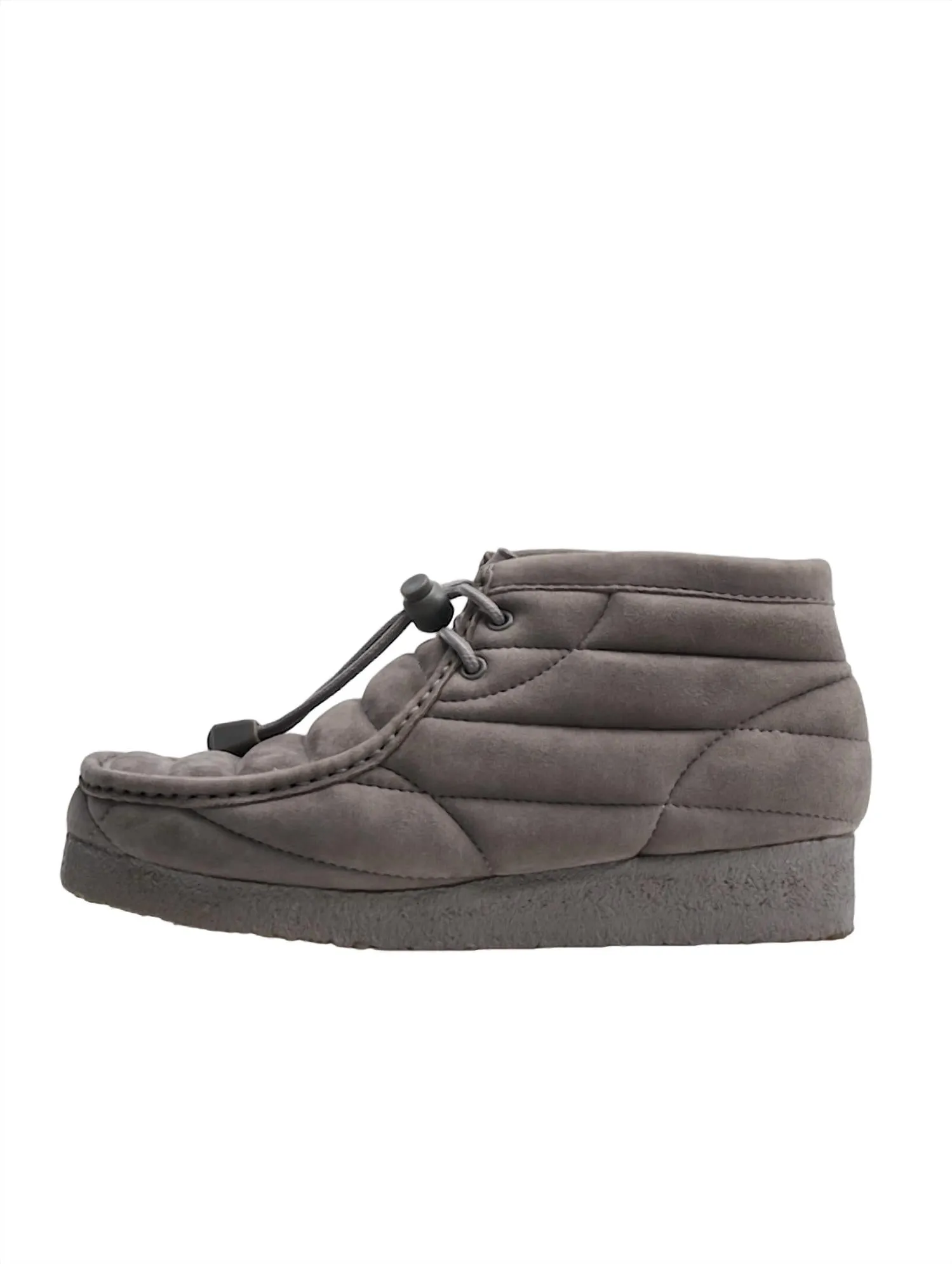 Women's Wallabee Boot In Grey Suede Anti Static Lining