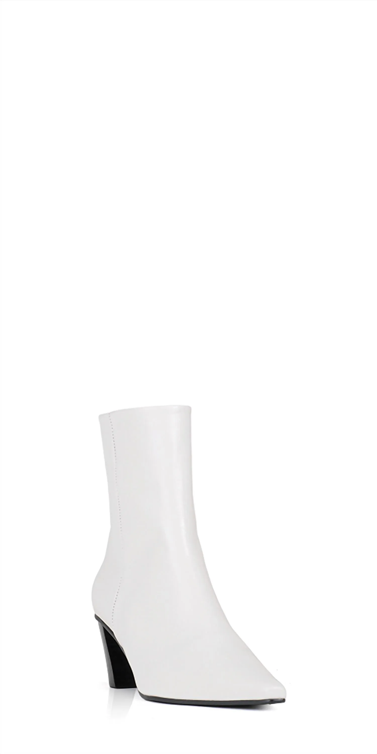 Flexible Frame River Crossing Women's Westy Slim Leather Ankle Boots In White