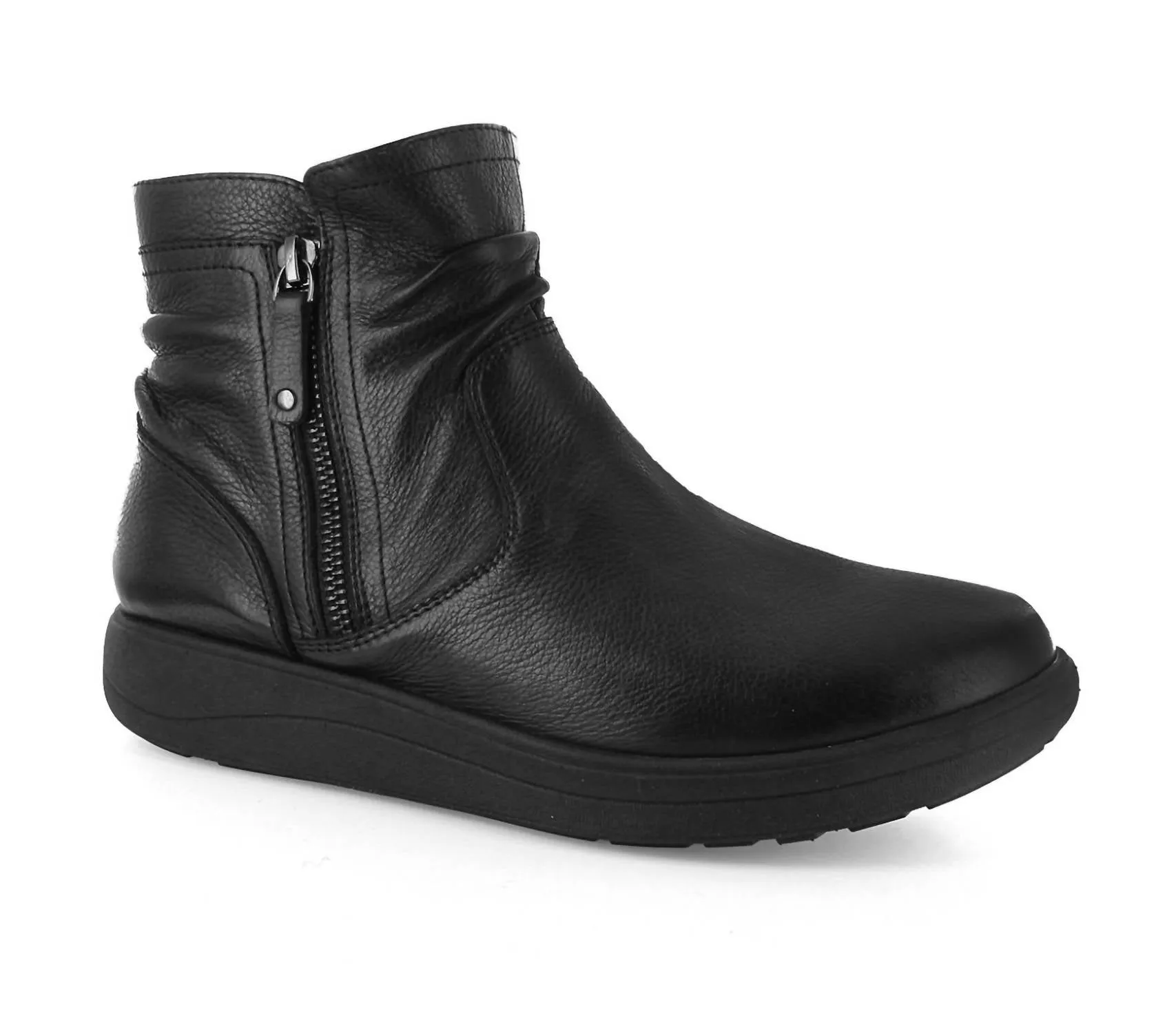 Women's Whitby Ankle Boots In Black Smart Look