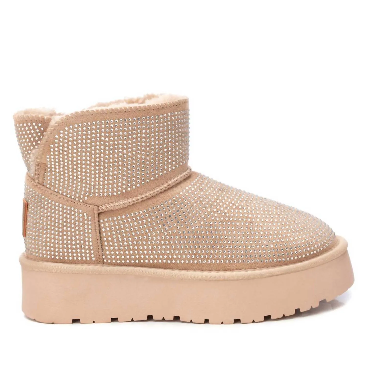 Functional Form Women's Winter Suede Booties In Beige