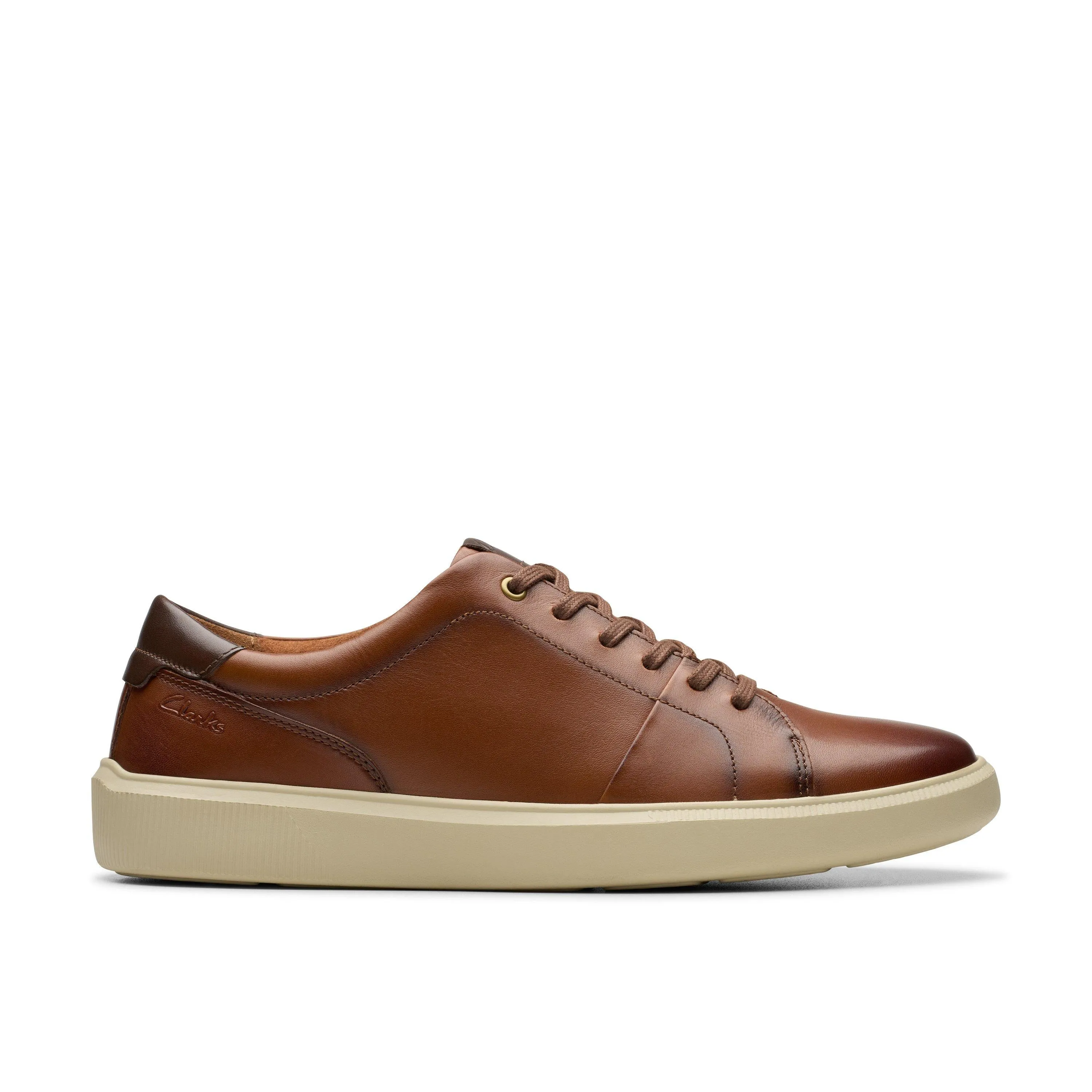 Clarks Brodin Lace in Brown Leather Shock Step