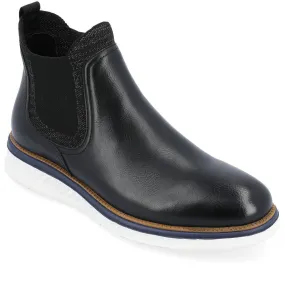 Hartwell Mens Faux Leather Ankle Chelsea Boots Ice Road