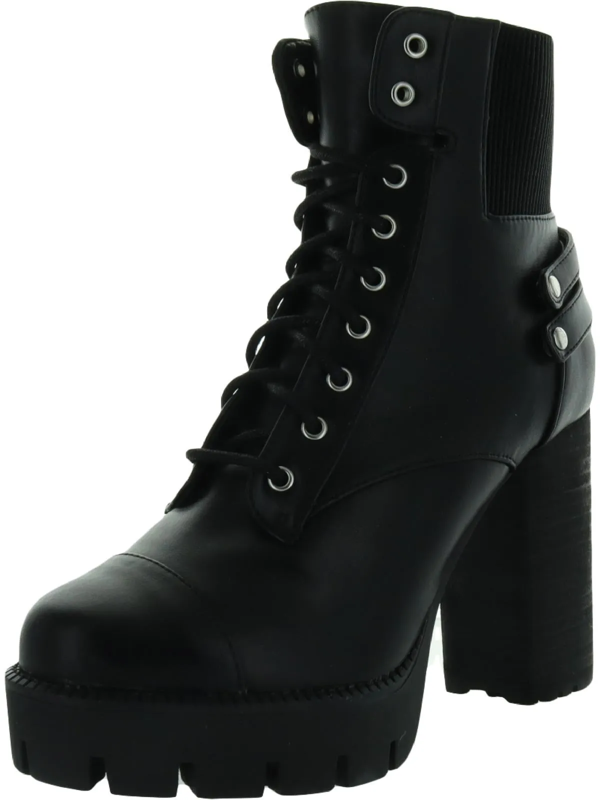 synthetic leather Wyatt Womens Faux Leather Booties