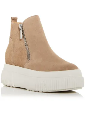 WYONA WP Womens Leather Double Zipper Ankle Boots Shock absorption Outdoor Utility