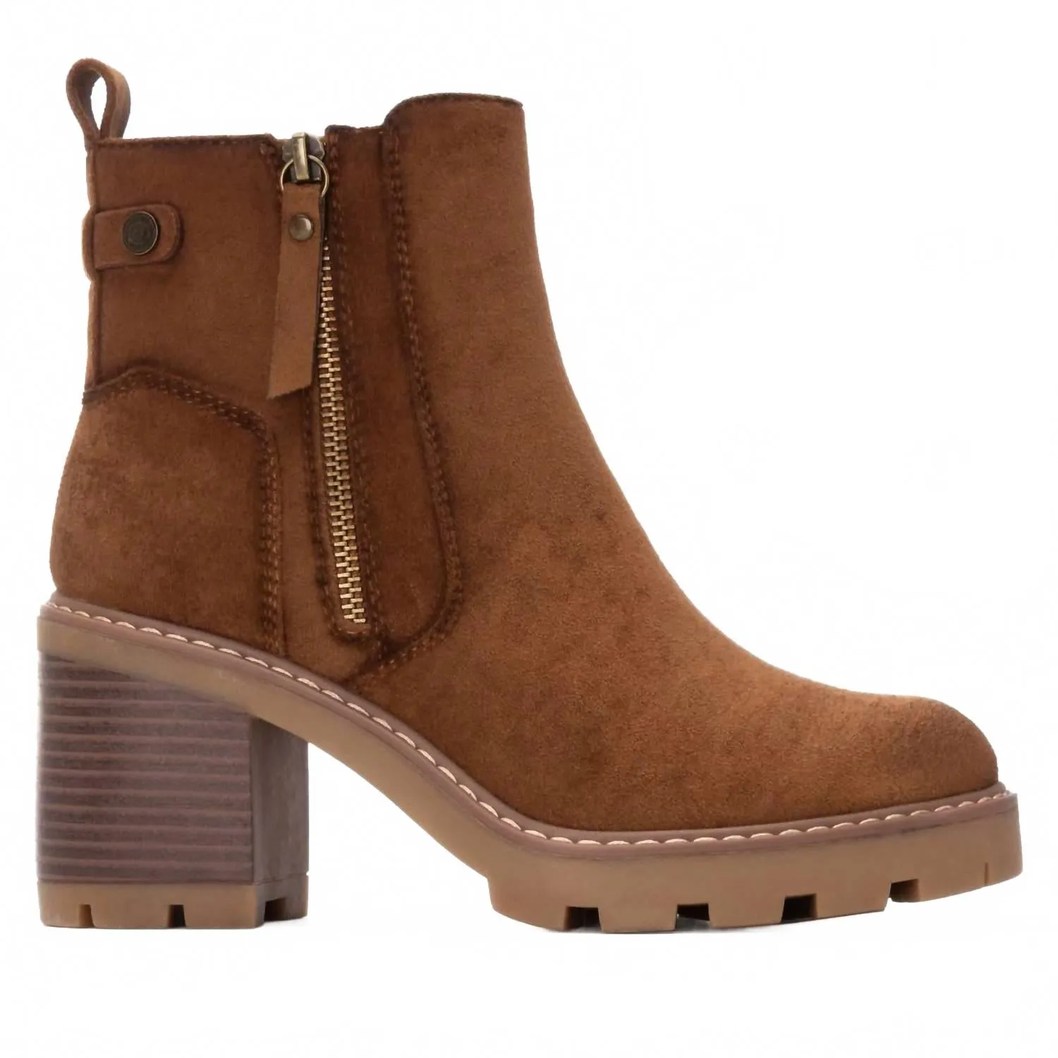 Sleek Outline Women's Refresh 173031 Booties In Camel