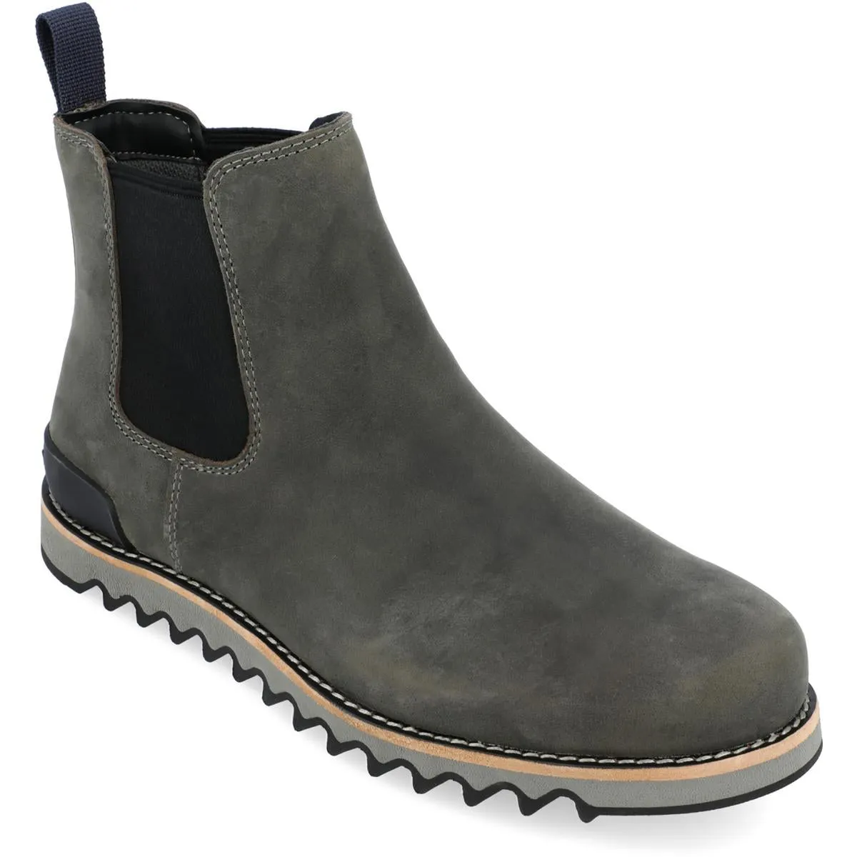 YELLOSTONE Mens Laceless Leather Chelsea Boots High Traction Weekend Wanderer
