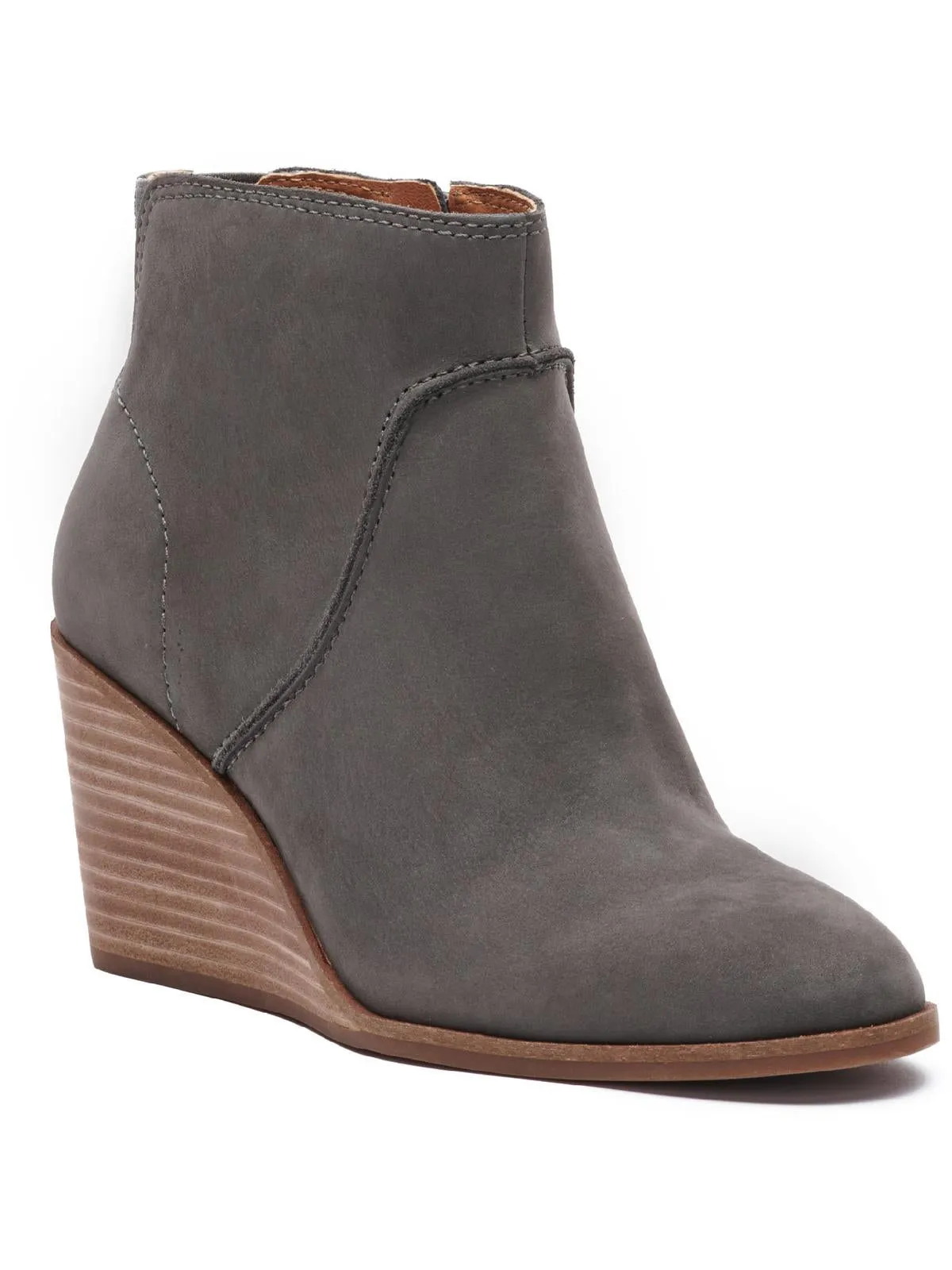Durable Sole Zanta Womens Nubuck Wedge Ankle Boots
