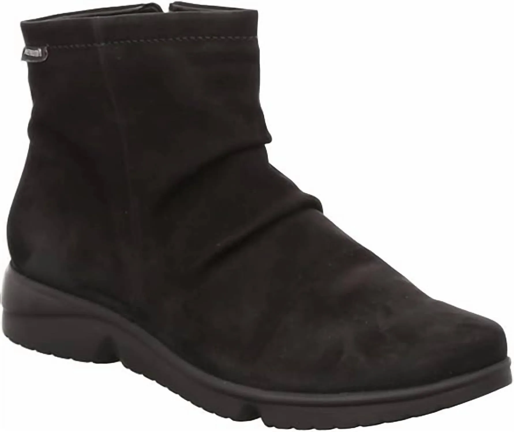 Women's Rezia Ankle Boot In Black Bucksoft Canvas Upper work use