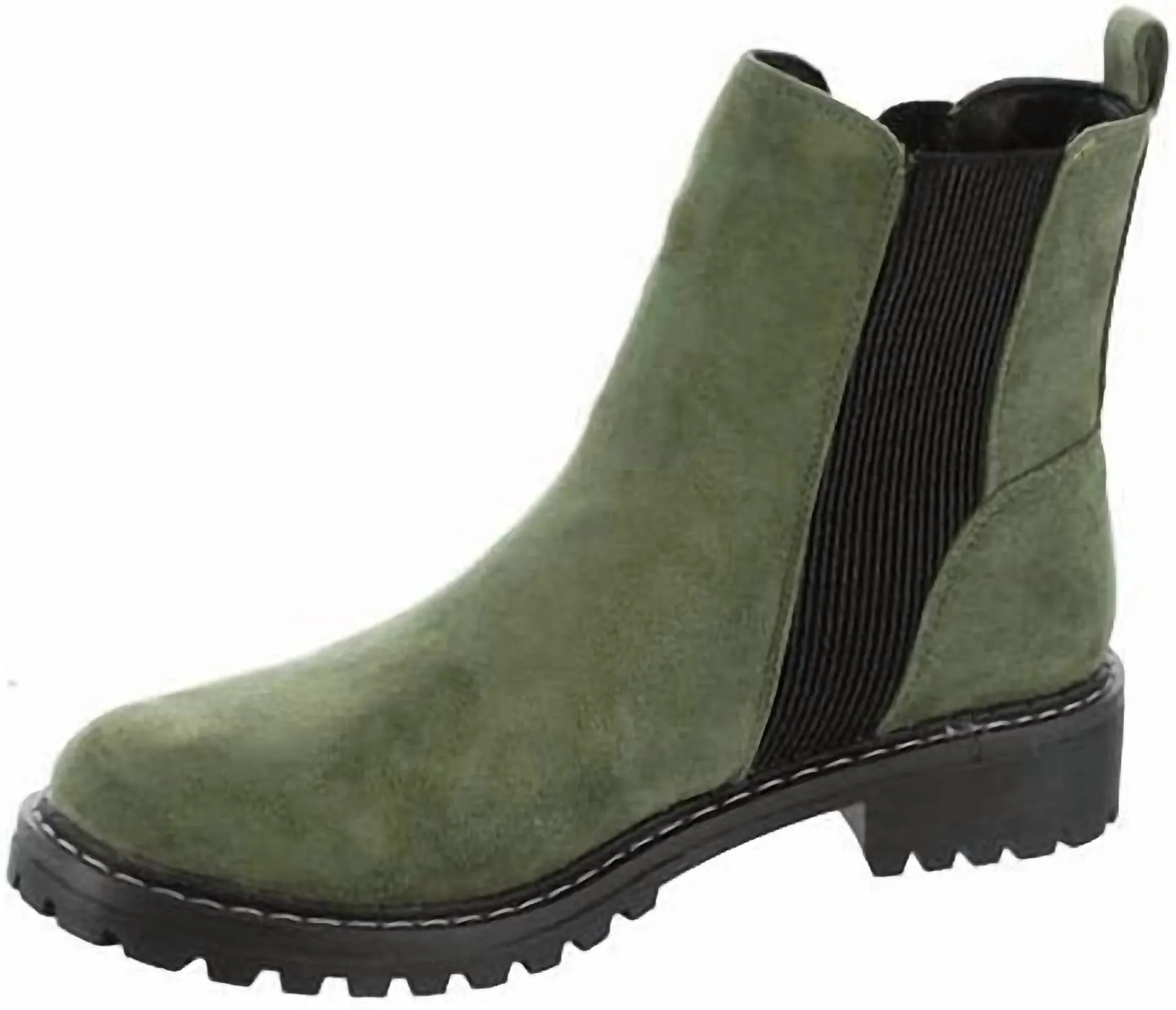 Women's Howl Boots In Dark Green Suede Holiday Feel