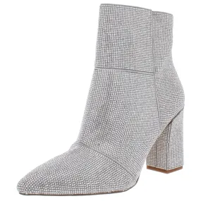 EasyToClean Flex Womens Block Heel Pointed Toe Ankle Boots