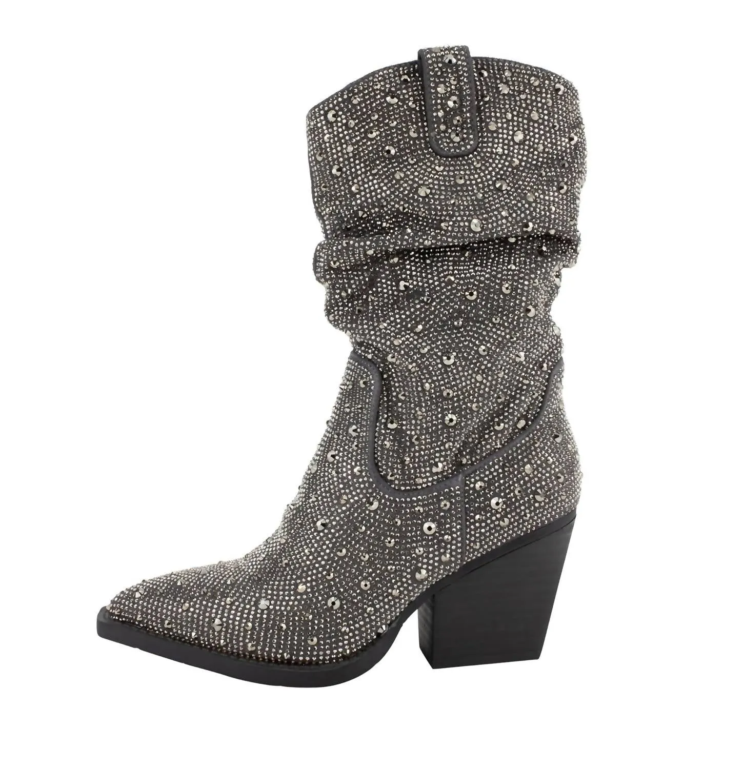 Women's Kady Slouch Crystal Boot In Grey insulated